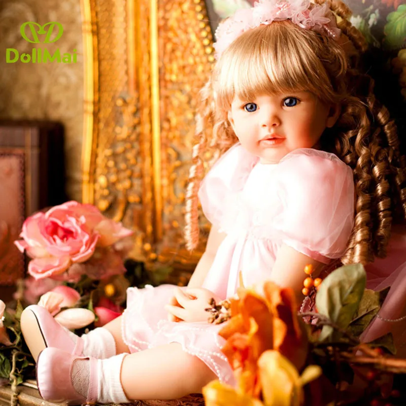 

24" 60cm Realistic Soft Silicone Reborn Baby Girl Dolls Lifelike Bebe reborn lol doll surprices gift reborn toddler Toys