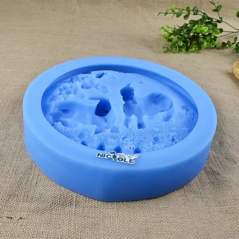 Круглая форма для мыла силиконовая Конфета из смолы чаколатная DIY Инструменты