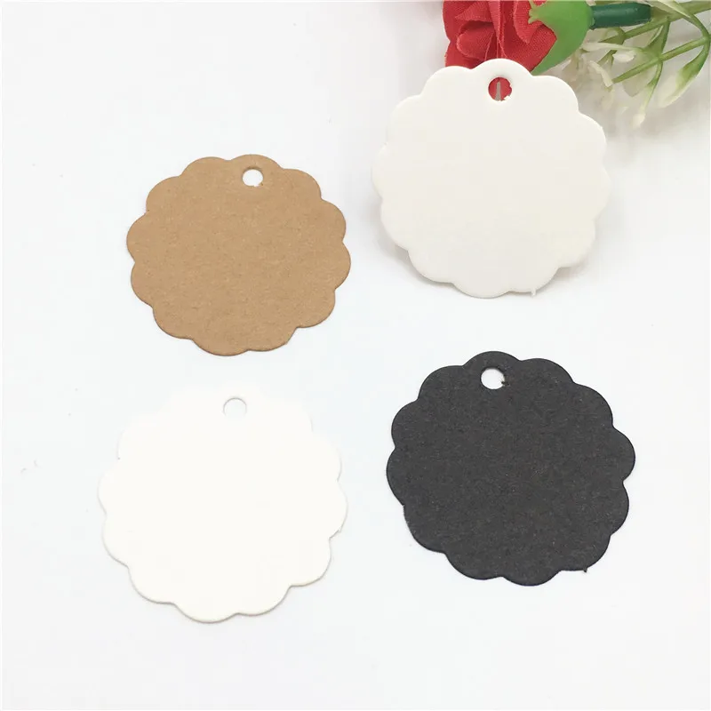 Новинка 100 шт./лот бумажные картонные подвесные бирки ручной работы в форме