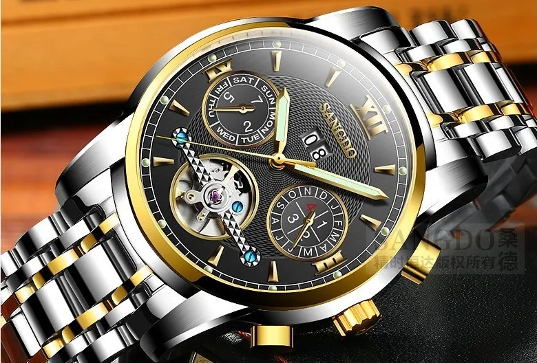 Часы мужские механические с автоподзаводом и сапфировым стеклом 42 мм 0012|watch