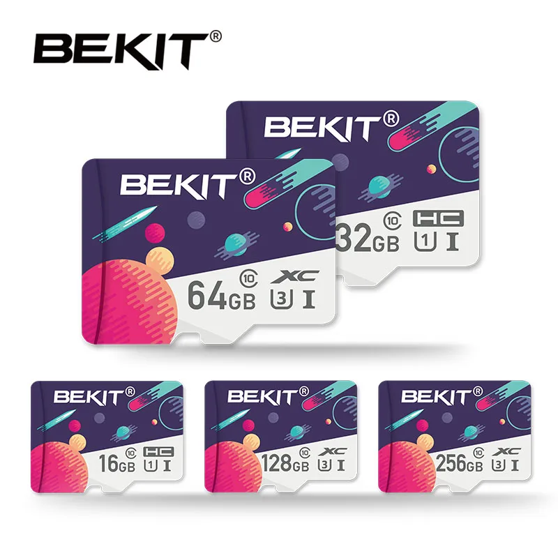 Карта памяти sd Bekit 32 Гб 64 128 ГБ 256 16 8 TF/sd флэш SDXC SDHC класс 10 накопитель для смартфона