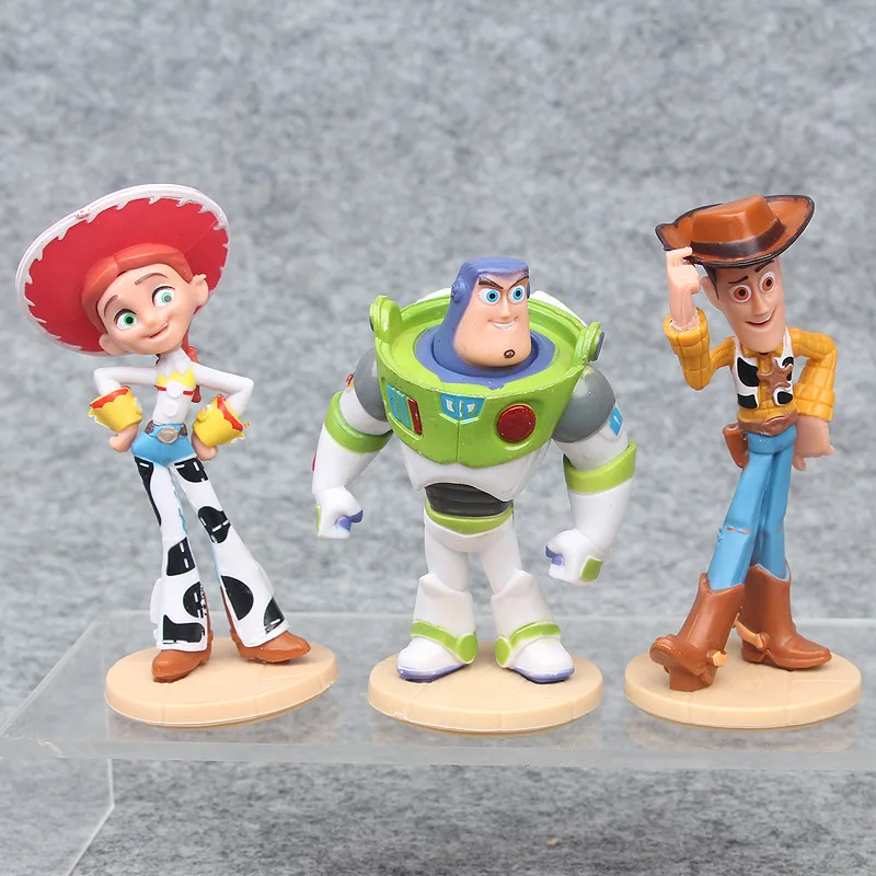 3 шт./компл. disney машинок пиксара и мультфильма «История игрушек», 3, 4 года с рисунком Базза Лайтера одежда для улицы; Вуди Джесси фигурку модель 10 см куклы игрушки рождественские подарки для детей, носки для мальчиков