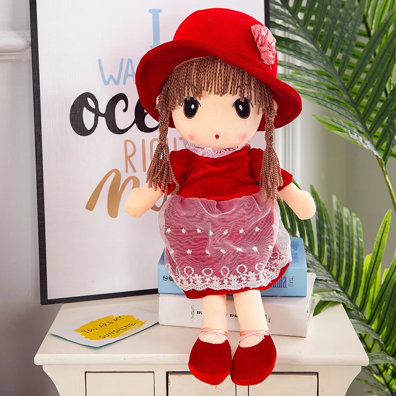 4 45 см красивая кукла Мягкие игрушки Плюшевые животные мягкие детские игрушки для девочек Дети мальчики подарок на день рождения Kawaii Мультфильм горячая кукла - Цвет: 4