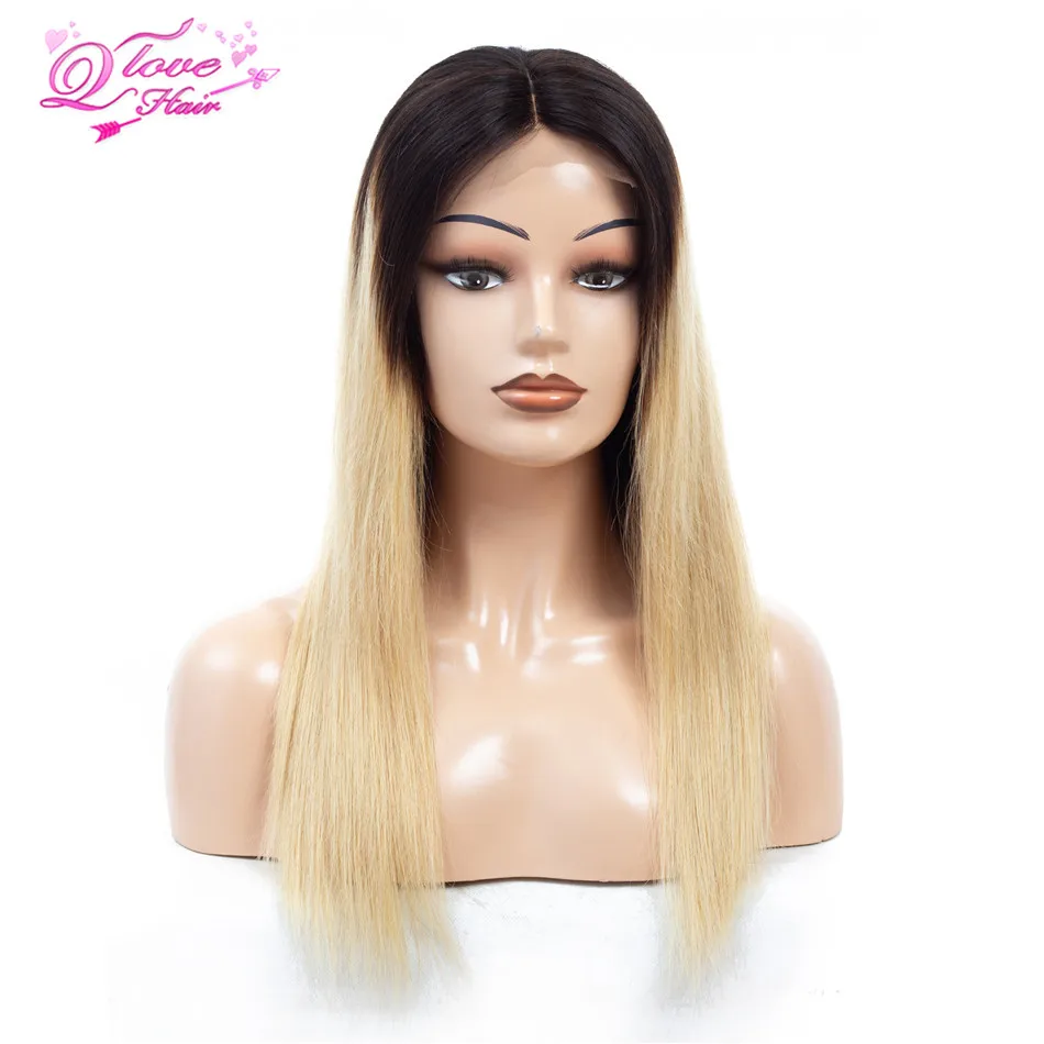 Queen Love Hair бразильские человеческие волосы на кружеве парики 1b/27 цветов прямые не