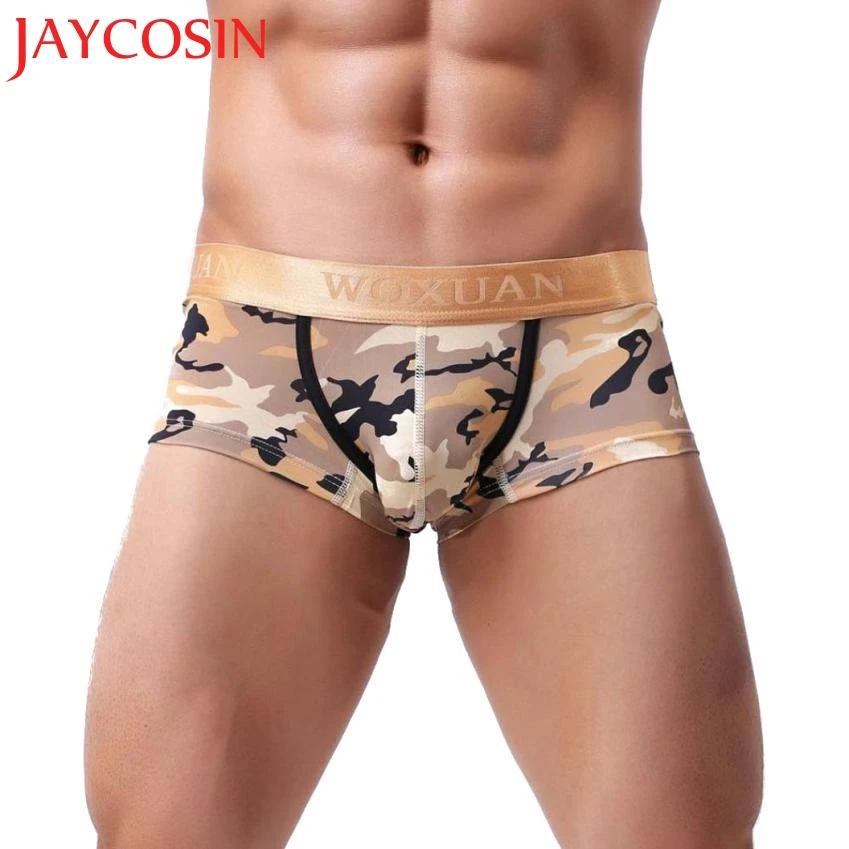 JAYCOSIN/Новинка 2018 модные мужские шорты мягкое нижнее белье с камуфляжным принтом