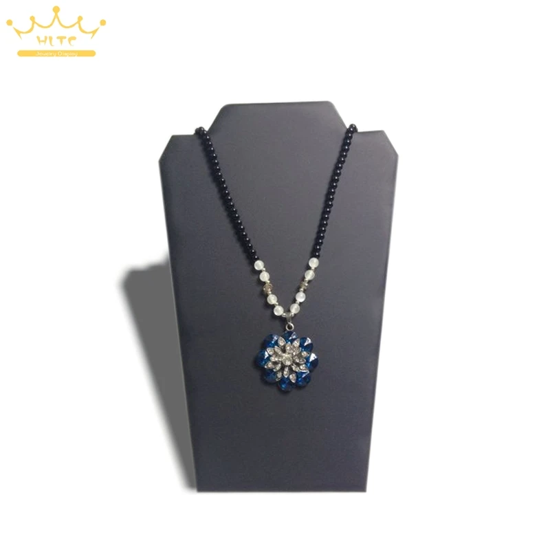 1 шт. только черный кожаный ювелирный дисплей ожерелье подставка держатель для