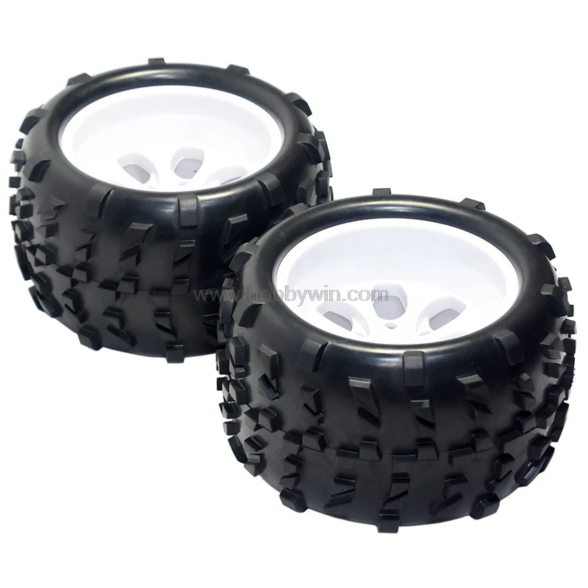 Запчасть для HSP 62012W колеса в комплекте (62010 и 62011) белый узел 2P HiMOTO Hispeed 1/8 RC Buggy Truck|wheel
