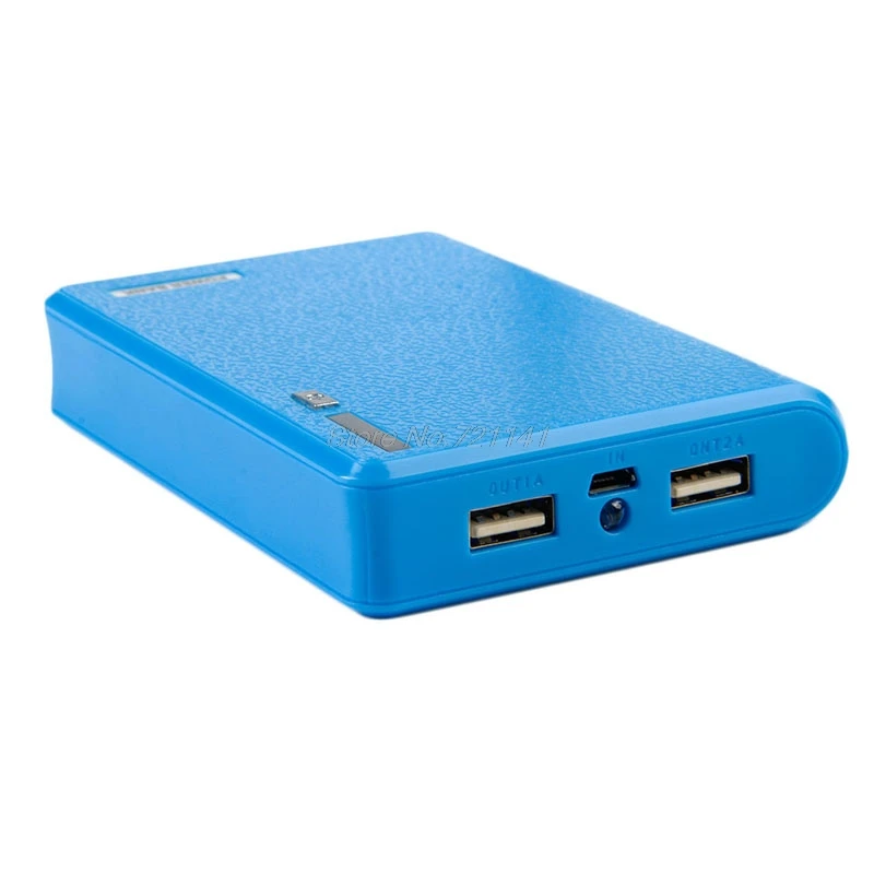 1 шт. двойной USB внешний аккумулятор 4x18650 Внешнее зарядное устройство чехол для