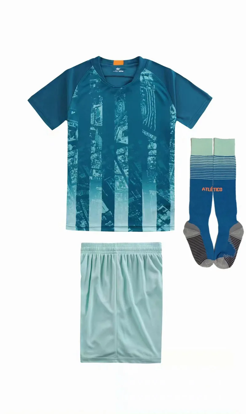kids sets Комплекты для детей; Футбольная форма для мальчиков и девочек; спортивные костюмы для детей; молодежные тренировочные костюмы; комплект с носками с принтом под заказ - Цвет: kids sets