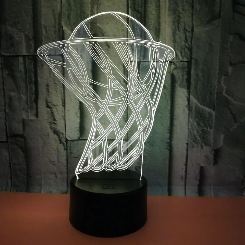 Basketball 3D LED Desk Table Lamp Home Party Decor 7 Colors Changing Night Light Bedside Sleep Lighting Children Best Gift | Лампы и