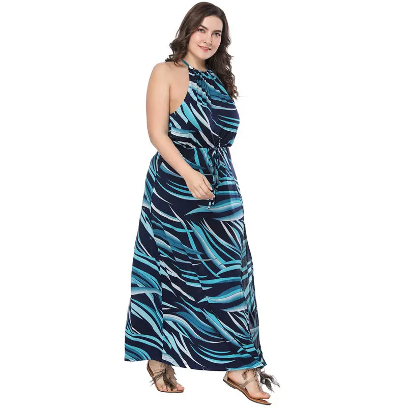 Maxdiroo Women Summer Off Shoulder Dress Plus Size Beach Ladies Dresses Causal Chiffon Long Maxi 5xl 6xl 7xl | Женская одежда