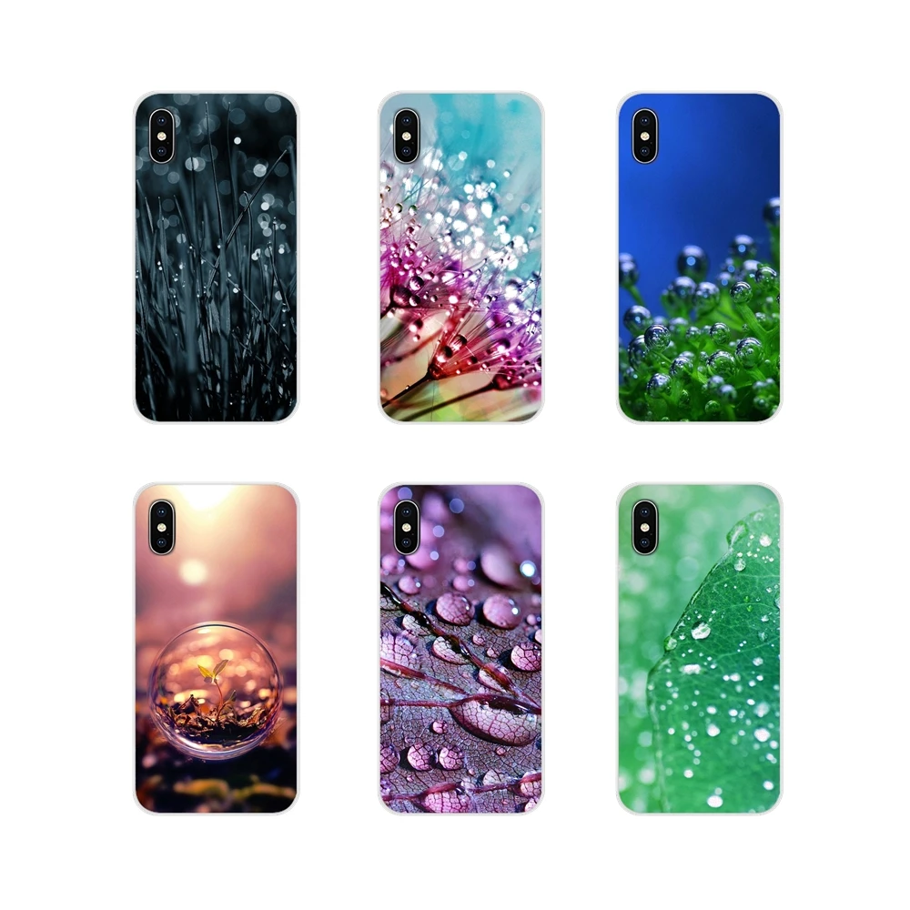 Чехол из ТПУ Новый стиль Уникальные пузырьки Цветок Трава Dewdrop для Huawei P8 9 Lite Nova 2i 3i