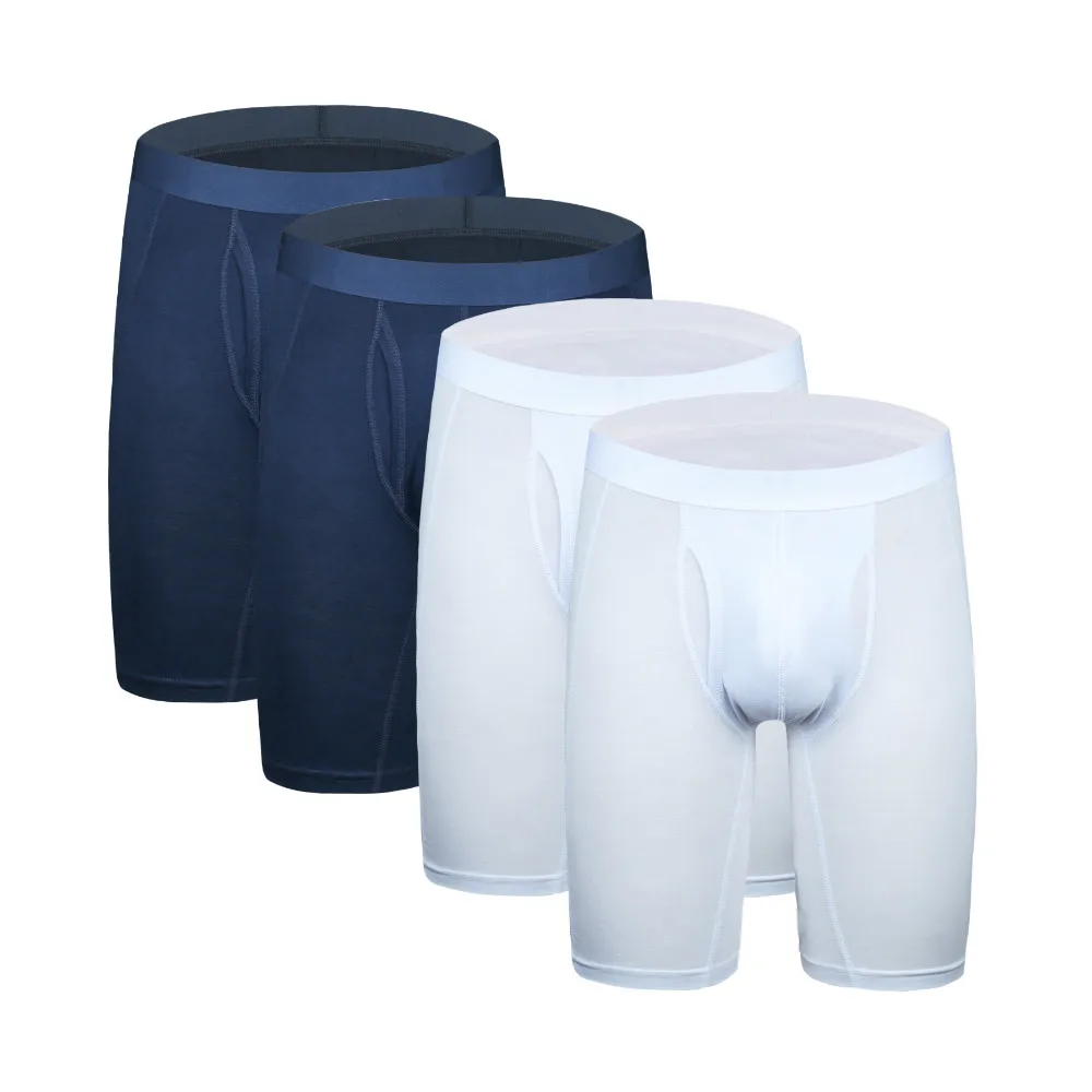 4Pcs K0322 Mix A23 4 шт./партия, модные шорты-боксеры, мужское нижнее белье больших размеров, мужские длинные мужские боксеры, мужские хлопковые трусы-боксеры, Cuecal трусы, мужские трусы - Цвет: 4Pcs K0322 Mix A23
