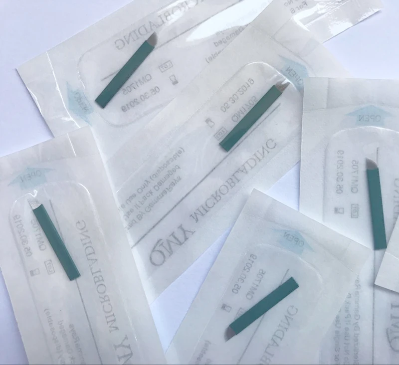 Качественные тонкие 0 18 мм 12 pin микроблейдинг иглы Лезвия с датой истечения срока