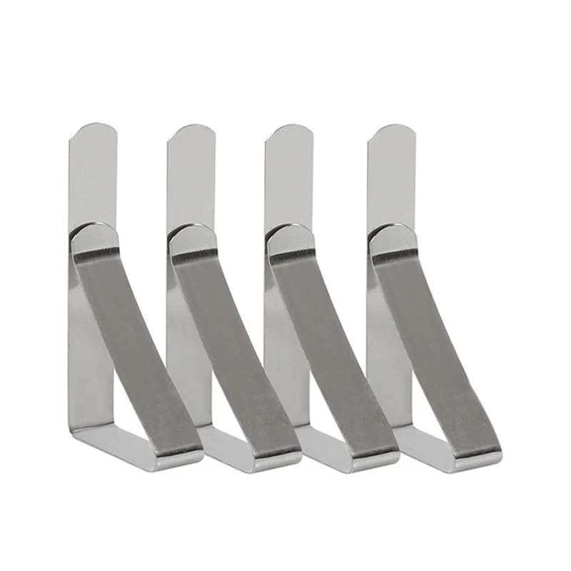 4 шт. зажимы для скатертей из нержавеющей стали полезные прочные вечерние