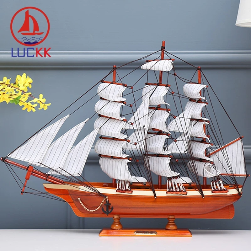 LUCKK CUTTY SARK DIY 60 CM Exquisite Wooden Sailboat Ship Model Wholesale Home Office Decoration Accessorie Crafts Free Shipping | Дом и сад