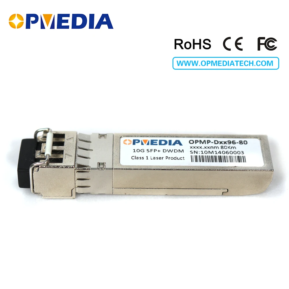 10GBASE DWDM SFP + приемопередатчик 10G 80KM C BAND 1563.86nm ~ 1528.77nm оптический модуль совместимый с