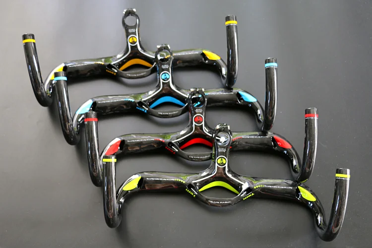 Pаспродажа Велосипедный руль TEMANI, полностью углеродное волокно, Встроенный руль со стержнем, 28,6*400/420/440 мм