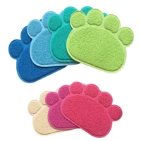 pet supplies puppy cat claw shape water supply pad bowl placemat family pet easy to clean dog cat pad