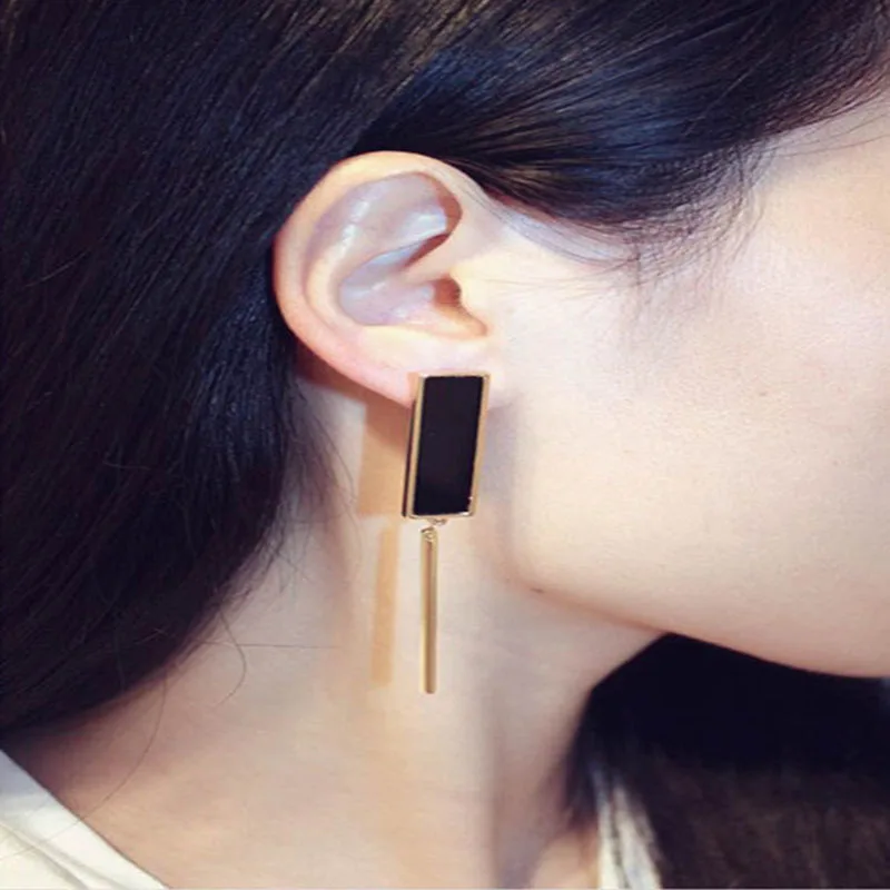 New Geometric Long Asymmetrical Earrings High-end Quality Personalized Jewelry Wholesale And Retail Crystal | Украшения и