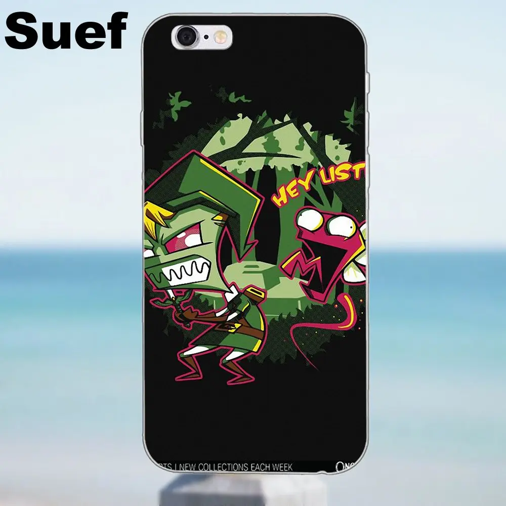 Alien Invader Zim Gir TPU Чехлы для iPhone 4 4S 5 5S 5C SE 6 6S 7 8 Plus X Samsung Galaxy J1 J3 J5 J7 A3 A5 2016 2017|case for iphone|case