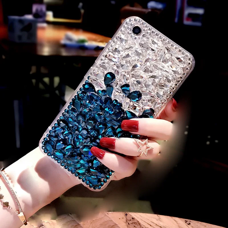For iPhone XS Max XR X 7 8 Plus Diamond Case Samsung Galaxy S10 S9 S8 Rhinestone Cover |