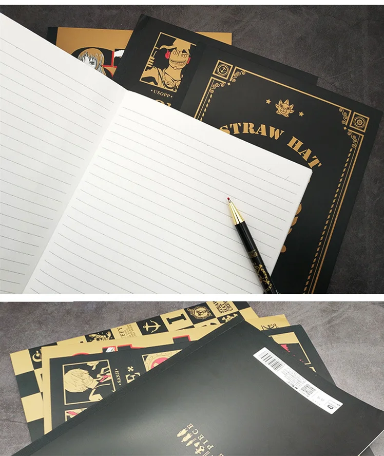 4 шт./партия Аниме ONE PIECE записная книжка для студентов Мультяшные Ноутбуки Косплей игрушки один кусок Pocketbook для коллекции комиксов