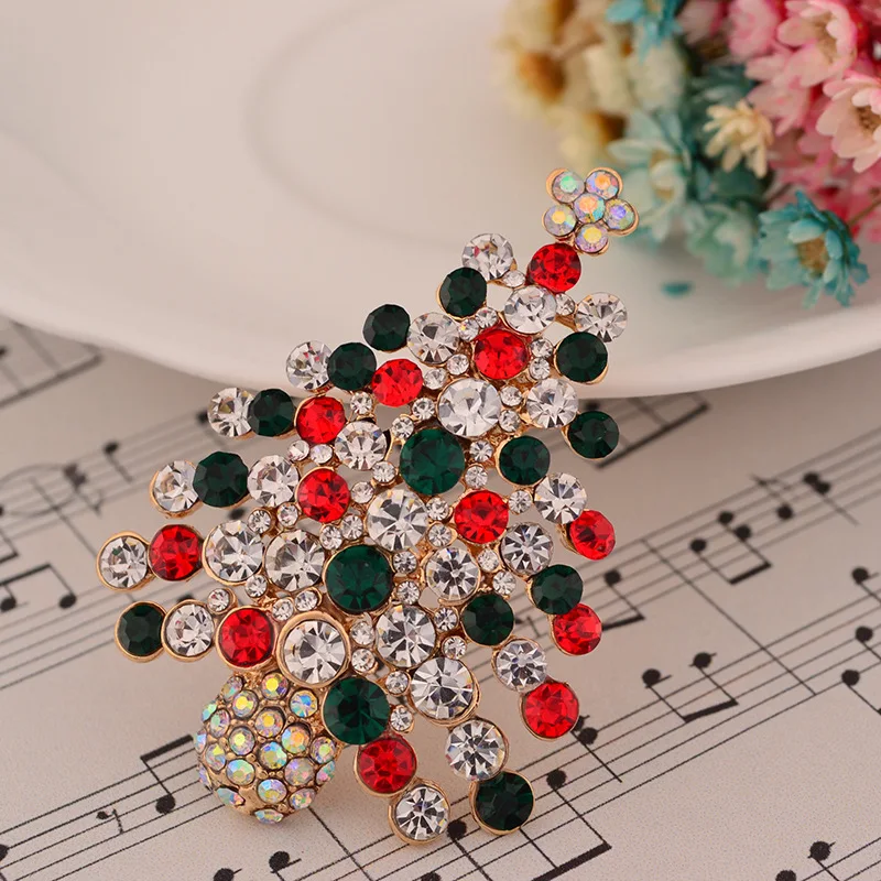 8Seasons New Christmas Santa Claus Tress Snoman Brooches For Women Girls Party Lapel Pin Coat/Dress Badge Fashion Jewelry 1PC | Украшения и