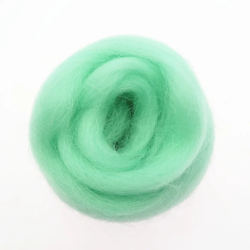 10/50/100g светильник Green Series шерстяные волокна цветок игрушки животных шерсть-ровинг иглы для валяния ручной работы спиннинг DIY Craft материалы инструмент