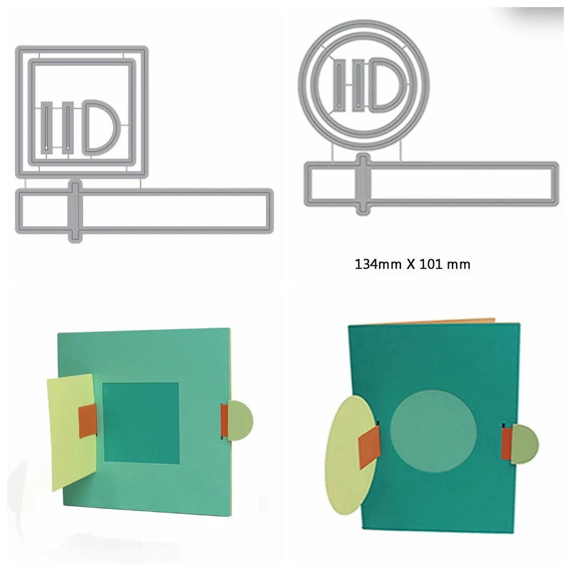 Всплывающие квадратные круглые металлические режущие штампы трафарет альбом