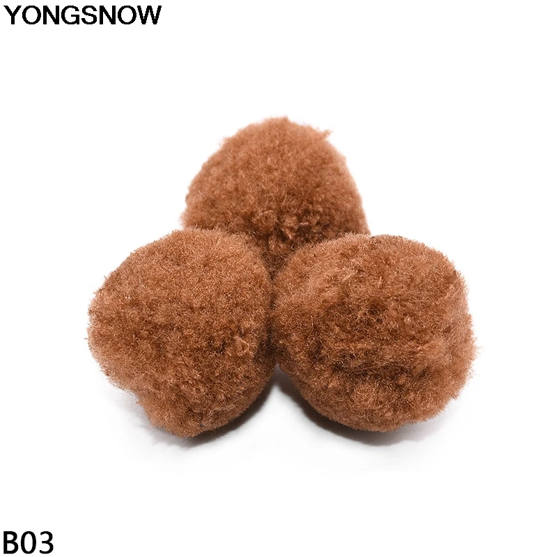B03 YONGSNOW 40 мм милые пушистые плюшевые мягкие помпоны шар ручной работы детские игрушки Свадебные вечерние украшения для дома DIY товары для шитья и рукоделия - Цвет: B03