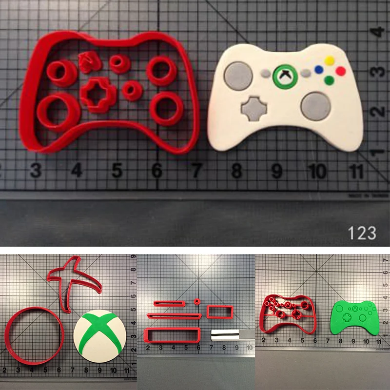 Игровой Xbox резак для печенья изготовление на заказ 3D Печатный Контроллер помадка