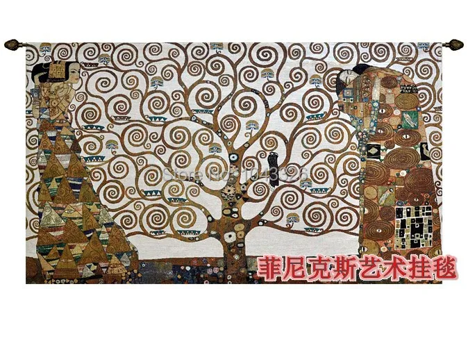 

238*138cm famous paintings tree of life the painter Khalim's works wall hangings decoration textile tapestry
