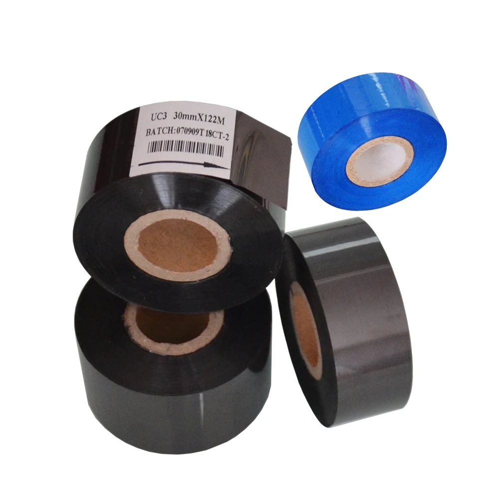 

Black Width 25mm length 122m hot ribbon for packing bags