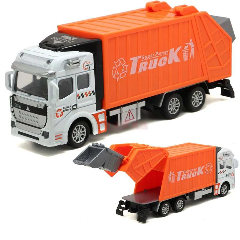 

1:32 Garbage Truck Model High Simulation toy cars Clean Car Sanitation Trash Alloy Model car toys for children