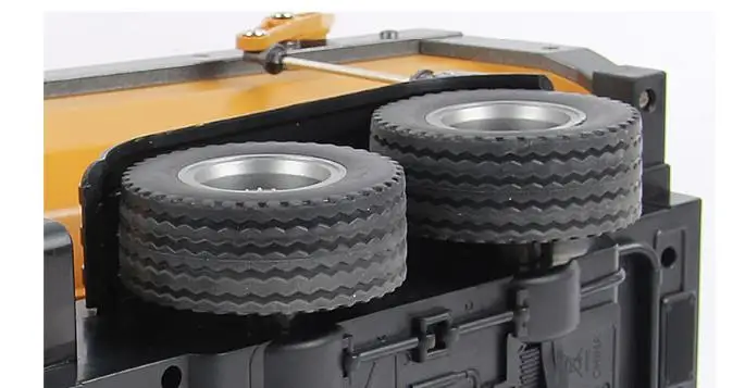 Huina 1573 RTR 2,4 GHz 10 канальный 1:14 пульт дистанционного управления RC грузовик самосвал саморазряжающийся металлический авто демонстрационный светодиодный светильник RC игрушки