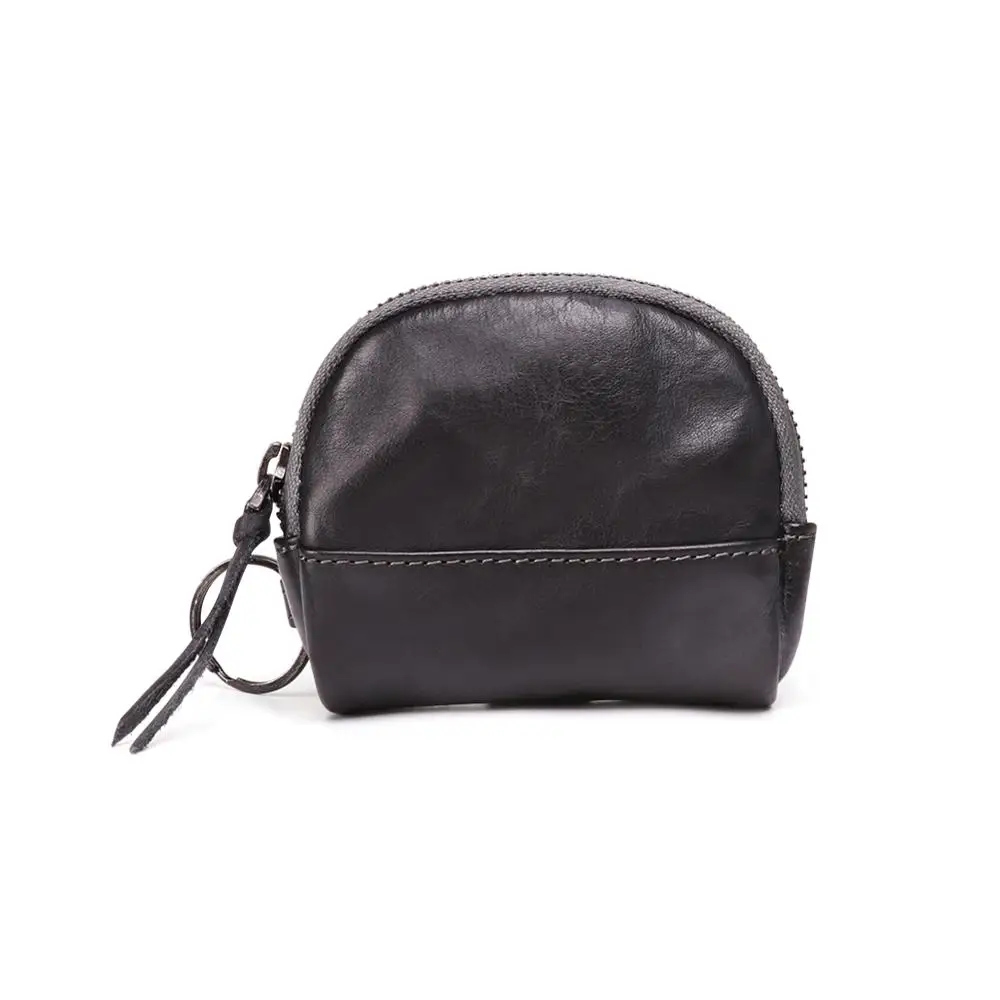 Четыре цвета настоящей кожи кошелек для монет женщин маленький кошелек кошельки на молнии мини-деньги детский карманный кошелек держатель ключей.