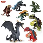Оригинальная Имитация Динозавра Oenux, динозавр, смог, синий дракон, Феникс, красные экшн-фигурки, ПВХ, реалистичные фигурки, игрушка для детей, подарок