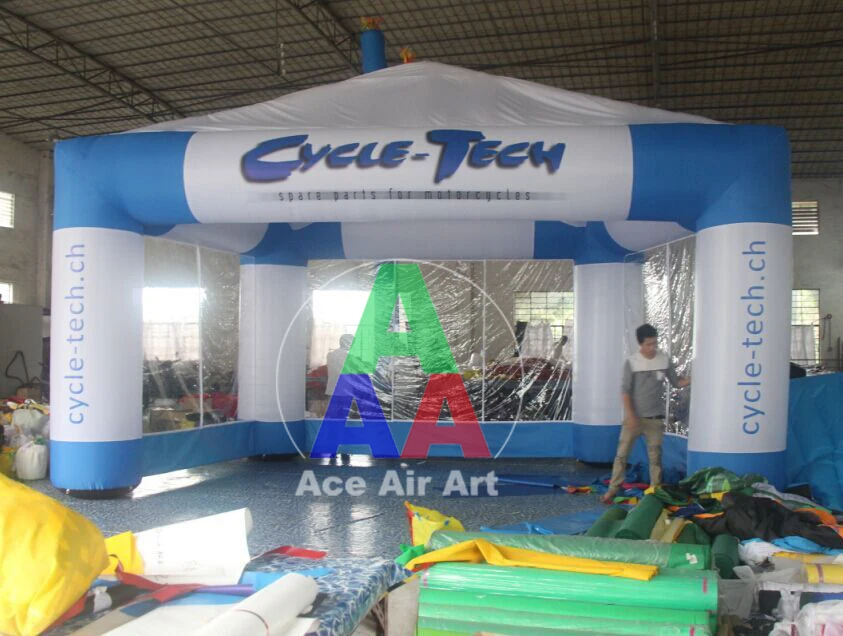 2020 новый стиль надувная палатка с прозрачной стеной и входом на выставку