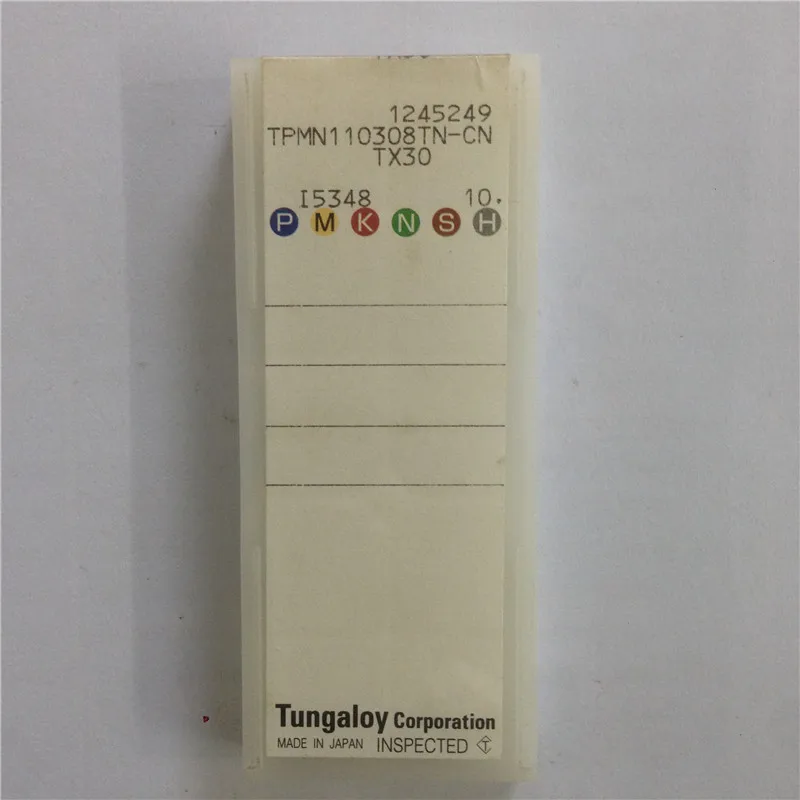 

TPMN110308TN-CN TX30/-TN NS740 100% Original TUNGALOY carbide insert with the best quality 10pcs/lot free shipping