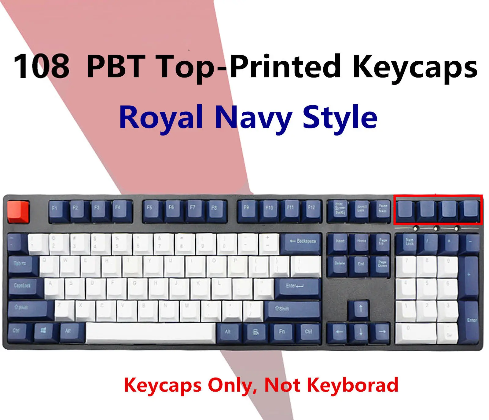 87/104 клавиш Королевский Темно-Синий стиль толстый PBT ключ крышка OEM высота ANSI s для