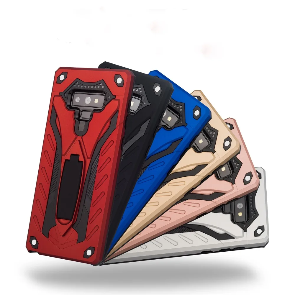 Phantom Knight two in one anti-fall armor phone shell for samsung s7 s8 s9 note 8 9 invisible bracket case j4j6j8 2018 |