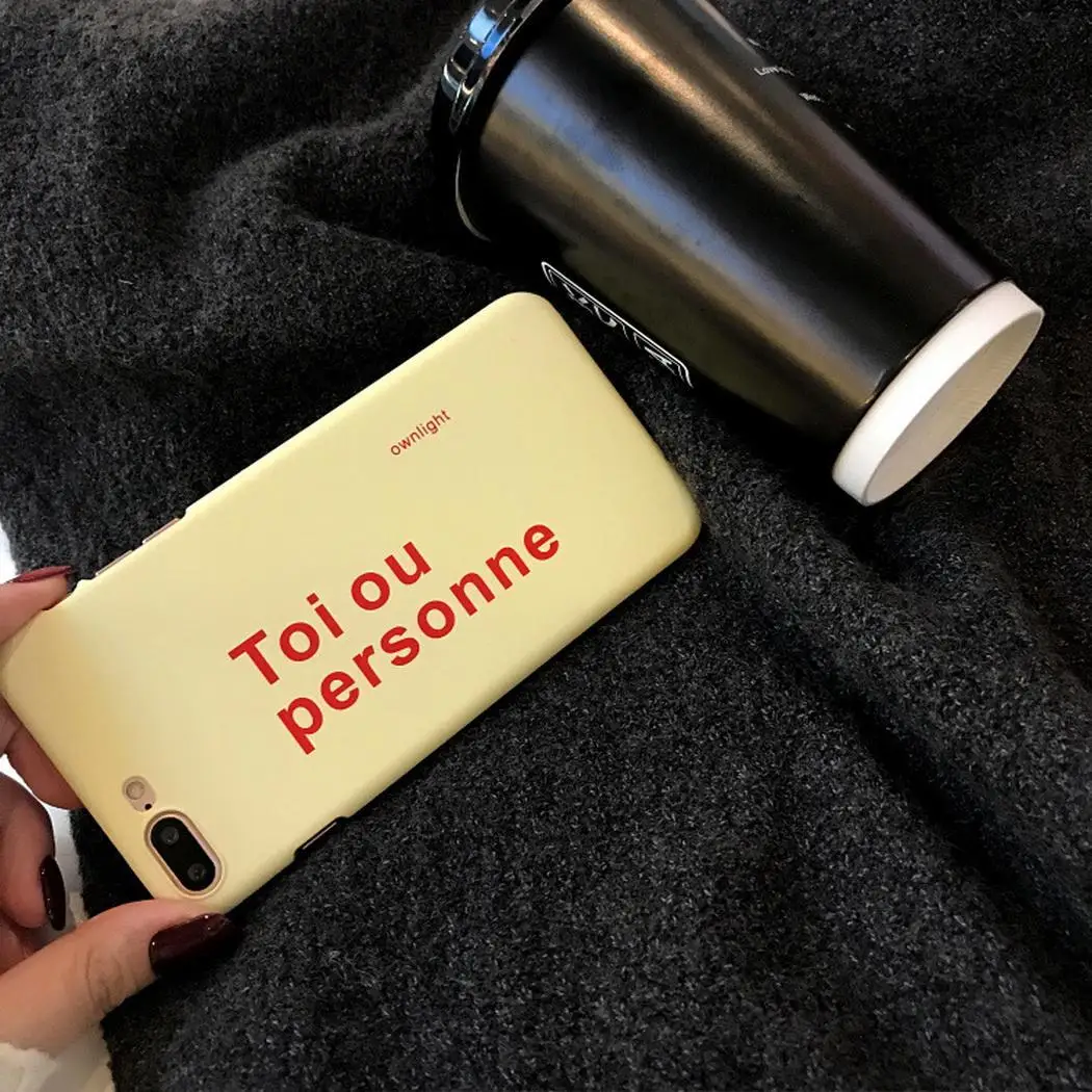 Letter Pattern Soft Mobile Phone Case Back Easy to install and take off. Cover For iPhone Anywhere You Need |