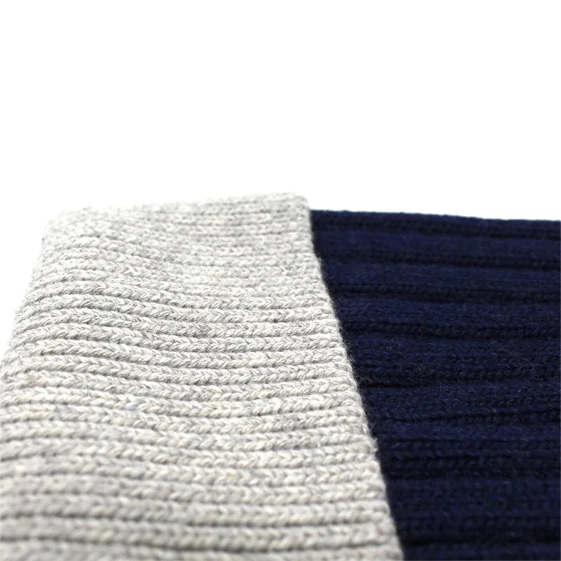 

Ditpossible double color patch hat natural raccoon fur hats skullies beanies gorro girls winter hat women knit cap