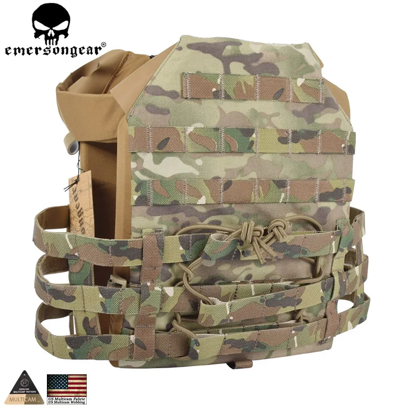 Скидка Emersongear Тактический Жилет Molle СКП жилет Airosft Пейнтбол Молл жилет с груди защитная пластина Перевозчик Мультикам EM7344