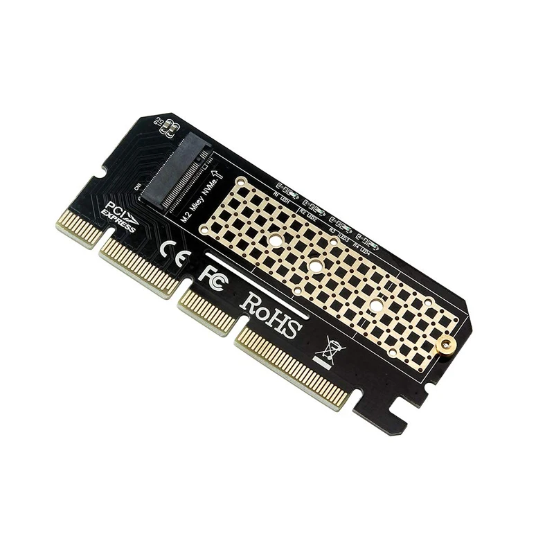 Карта адаптера M.2 SSD NVME PCIe Gen3 X4 X8 X16 M Key M2 NVMe AHCI 2230 2242 2260 2280 в 3 0 конвертер с тепловой