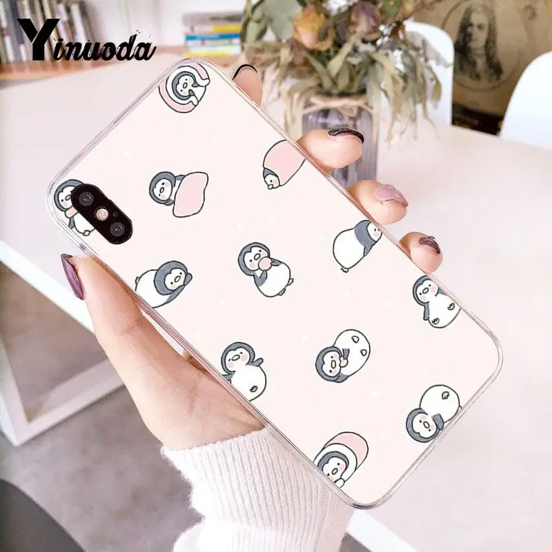 A15 Yinuoda милый мультфильм животных пингвин Новинка чехол для телефона Fundas для iPhone 5 5Sx 6 7 7plus 8 8Plus X XS MAX XR Fundas Capa - Цвет: A15