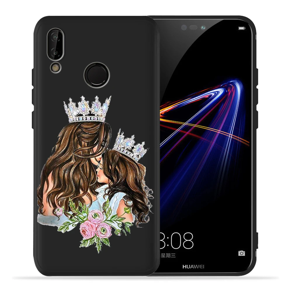 Чехол Super Mom Baby Mama mouse Girl Для huawei P20 Lite P30 huawei P30 Lite P8Lite P9Lite P Smart family Etui
