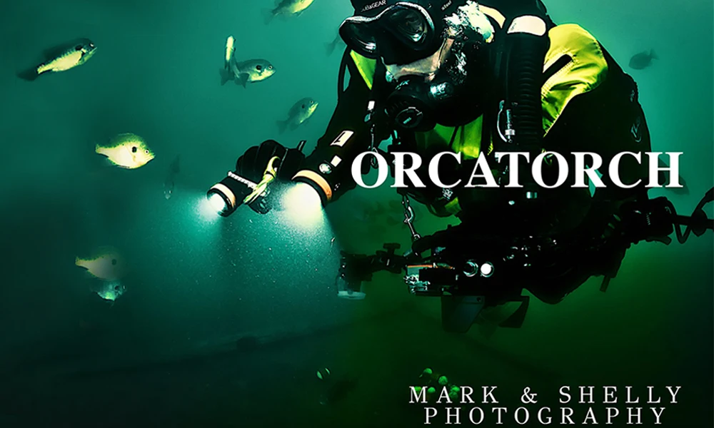 Светодиодный светильник для подводной съемки ORCATORCH, светильник для фотосъемки, красный УФ-белый луч, светодиодный светильник для видеосъемки