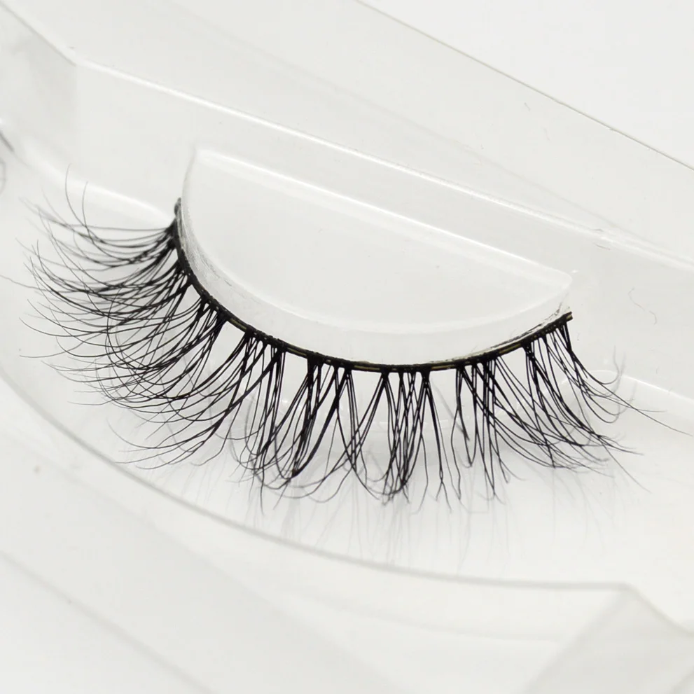 visofree 1 pair 3d mink lashes wholesale 100% real fur Handmade crossing individual strip thick lash A20 | Красота и здоровье